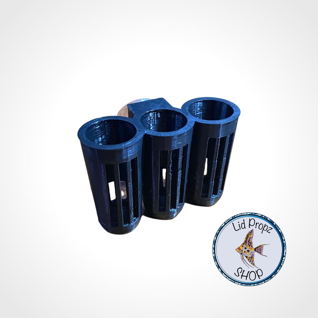 Triple Aquarium Plant Clipping Holder – 3-Section Suction Cup Propagation Station for Stronger Growth & Natural Nitrate Reduction Aquaponics