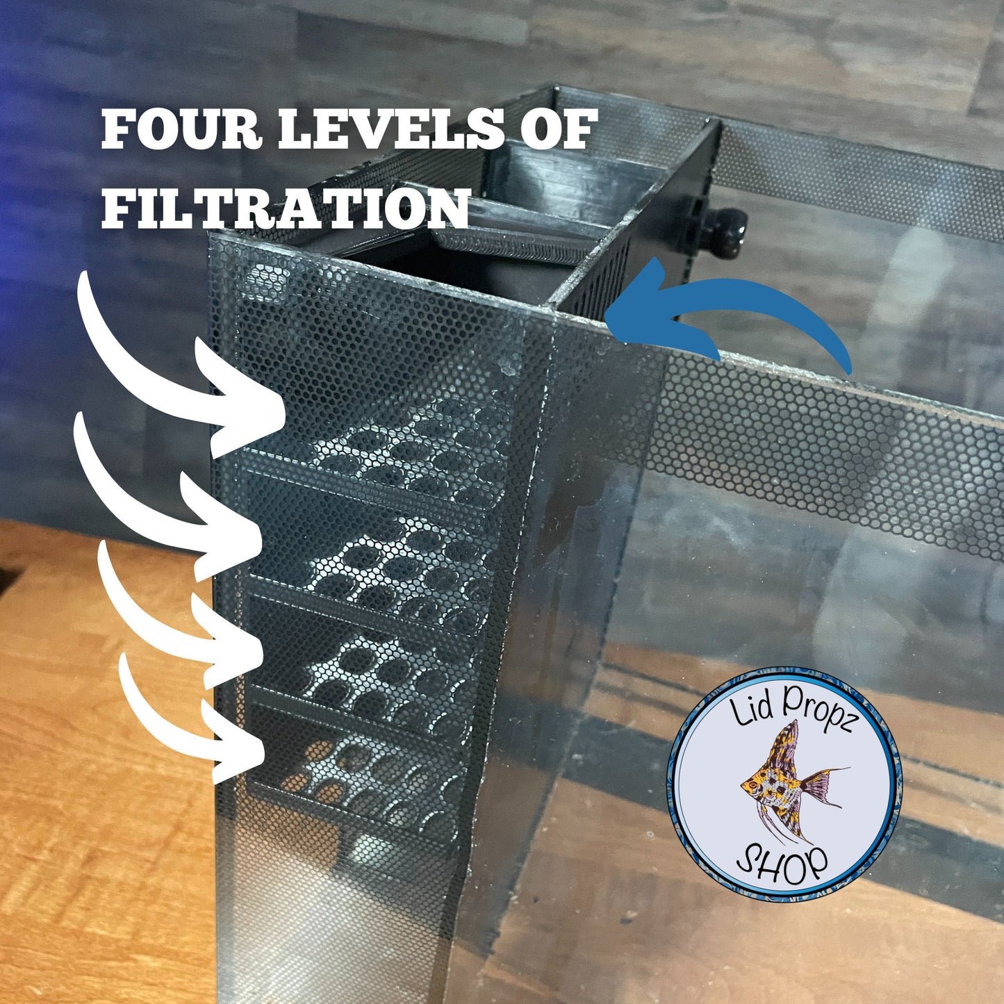 Basic 4-Shelf Media Basket for Fluval EVO 13.5G / 16G – Fix Inefficient Filtration, Eliminate Bypass, and Customize Your Setup