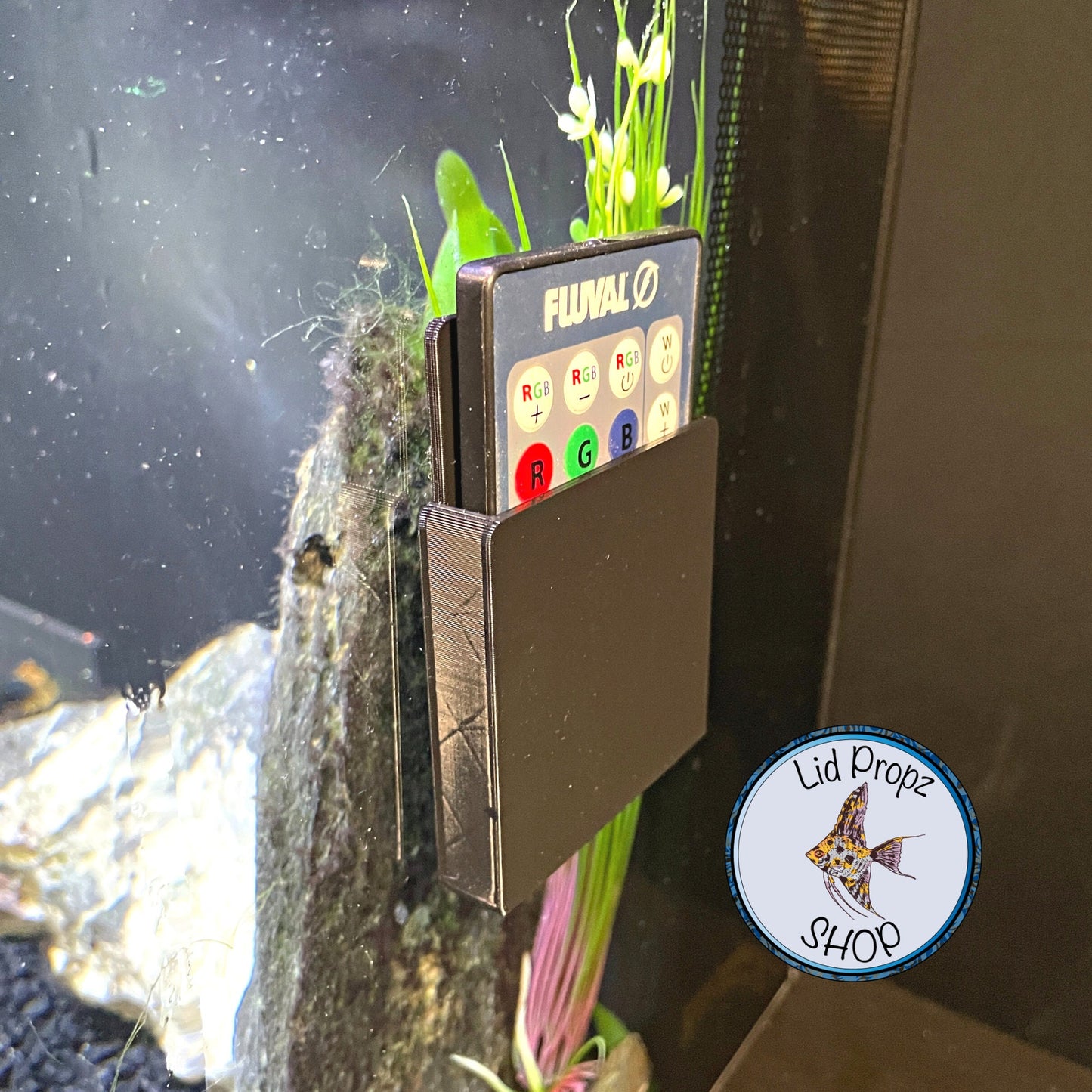 Remote Holder For Fluval. Sticks Anywhere. (Remote not included)