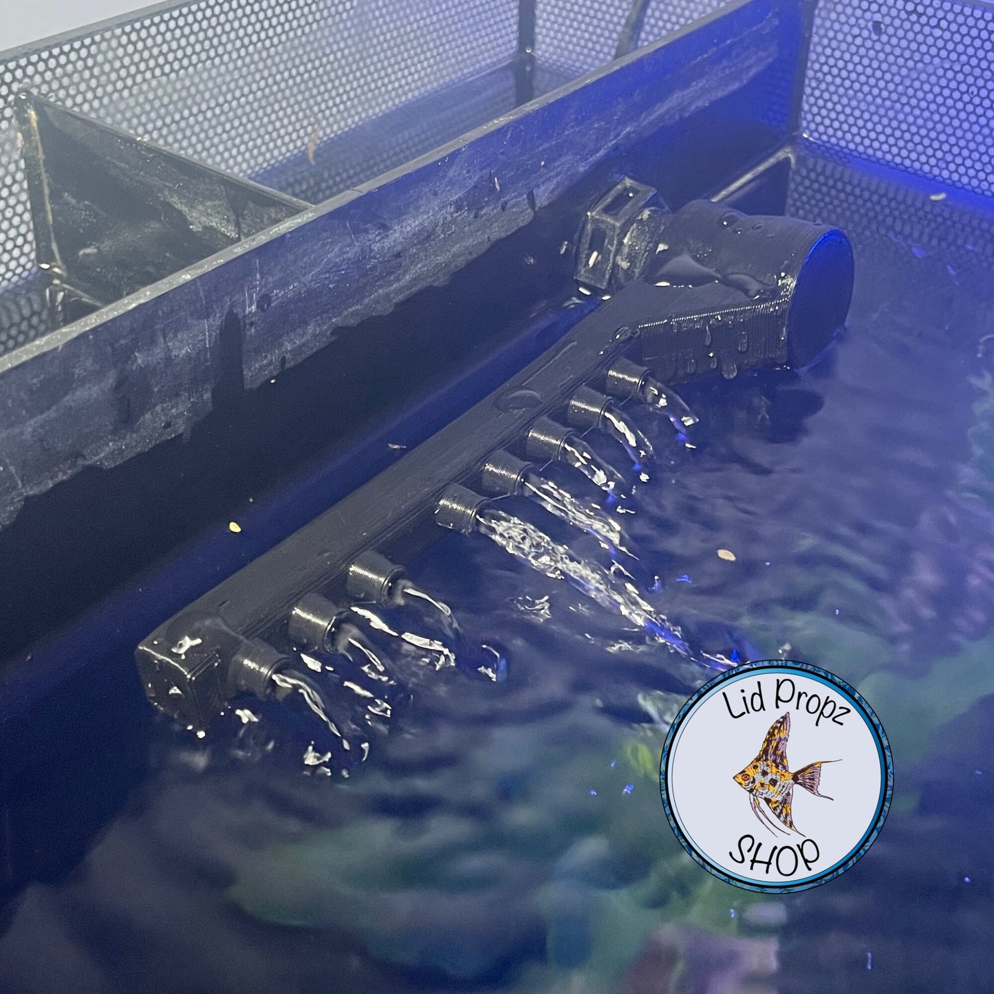 Kit For Fluval Flex, BEST Upgrade Kit Includes Spray Bar, Aquarium Hood Props, Shrimp Intake Covers, Sliding Feed Hole Cover.