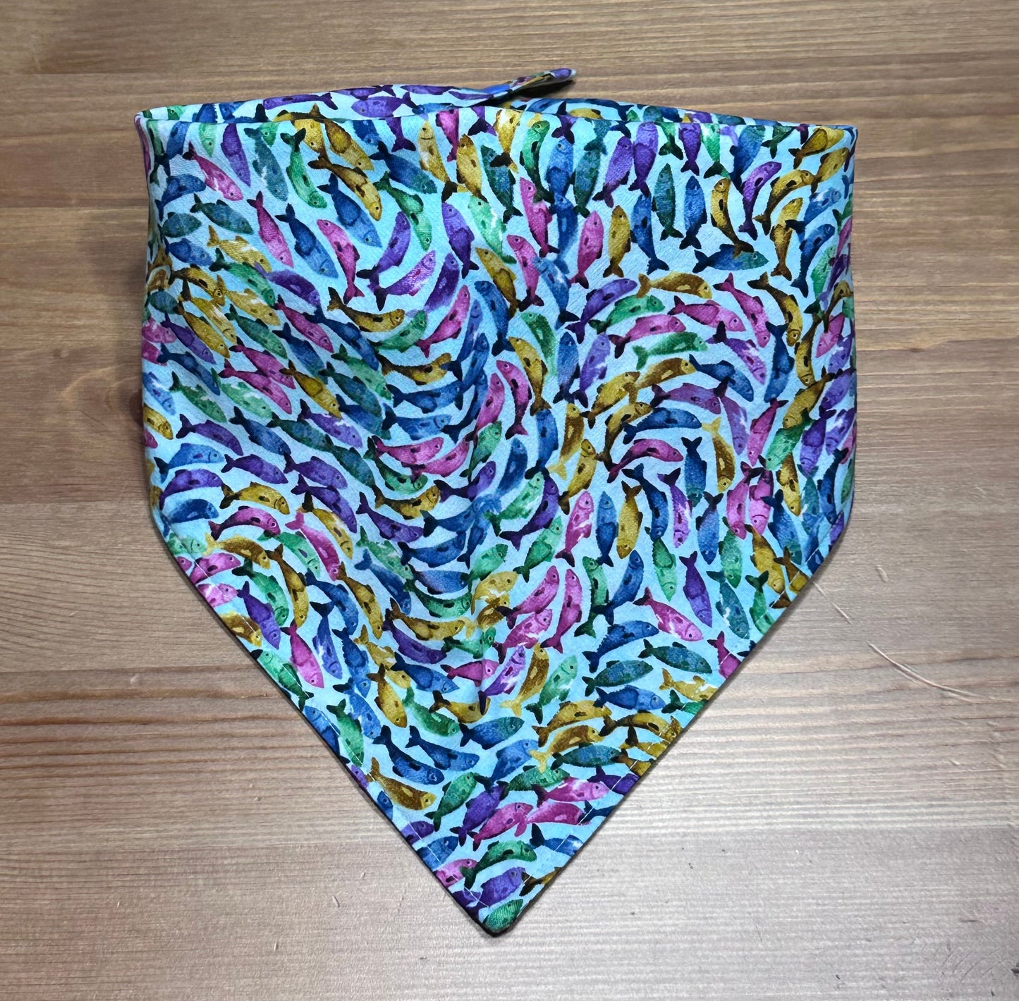 Snap On Dog Bandana, Dog Scarf, Cotton Bandana, Reversible Dog Bandana, 16-19 Inch Medium Size Bandana, Multiple Sizes, Cat Bandana