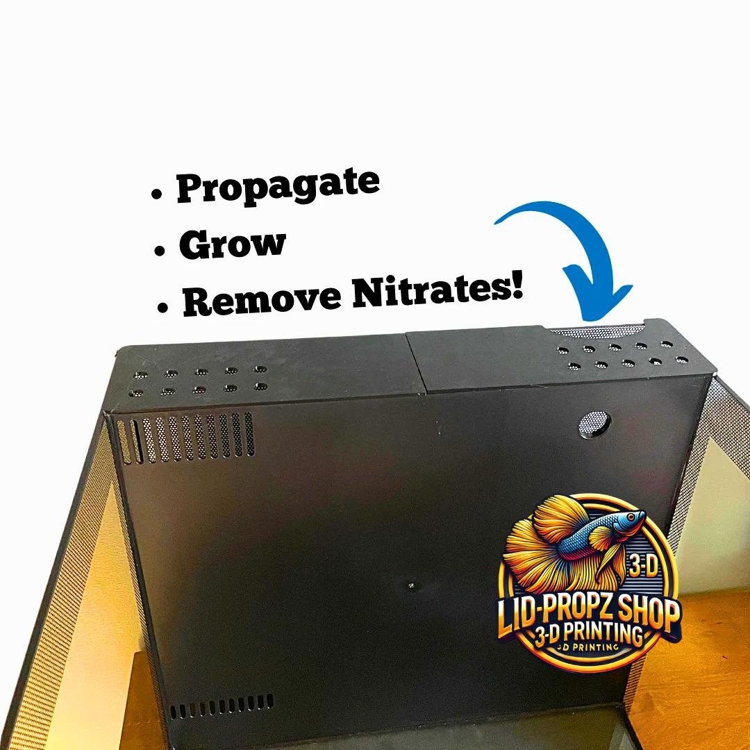 Back Cover For Fluval Flex,15 Gal. 9gal. Fluval Nano Light, Propagation Rack Nitrate Reducer, Aquarium Plant Holder