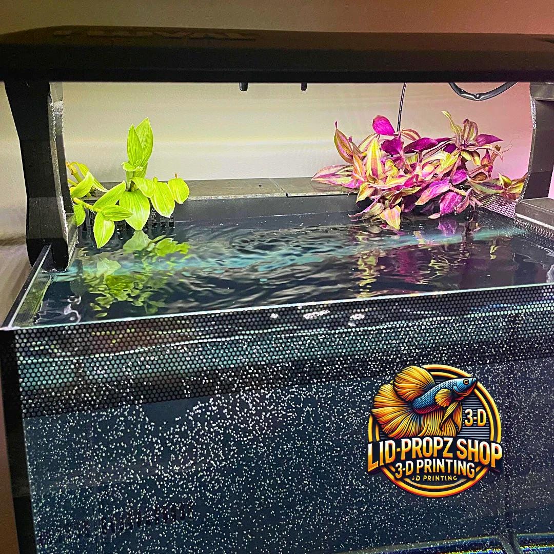 Back Cover For Fluval Flex,15 Gal. 9gal. Fluval Nano Light, Propagation Rack Nitrate Reducer, Aquarium Plant Holder
