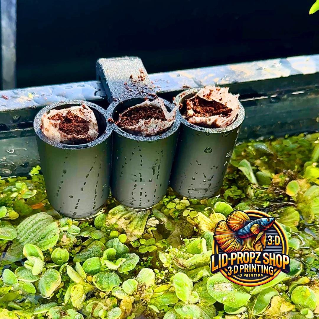 Aquarium Seed Starter, Plant Holder 1" Plant Opening, Great for Seed Starting, Pothos, Wondering Dude, and many other plants.
