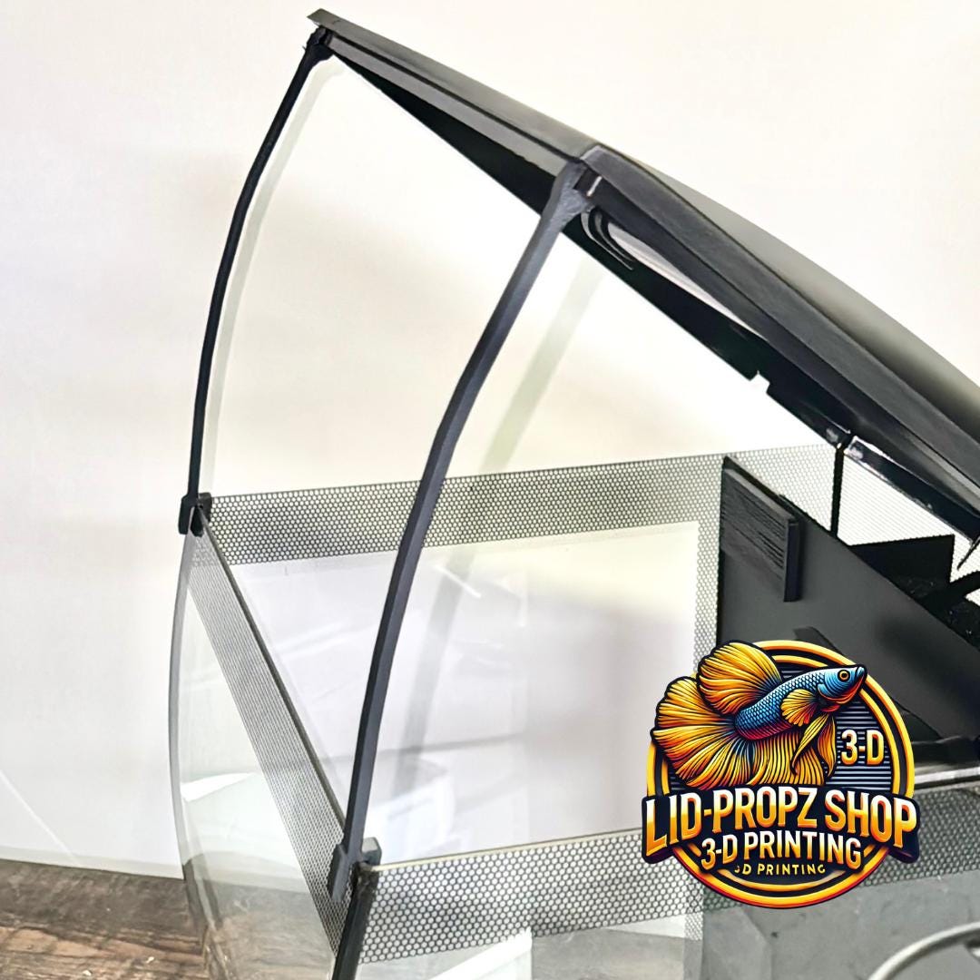 Fluval Flex, BEST Upgrade Kit, Spray Bar, Aquarium Hood Props, Shrimp Intake Covers, and Sliding Feed Hole Cover. Back Or White