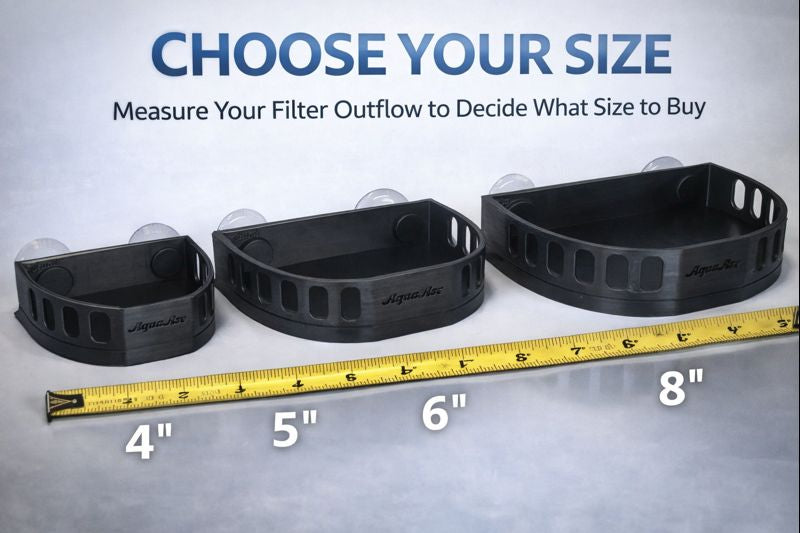 Universal Aquarium Filter Baffle – HOB Hang On Back Water Flow Diffuser – Betta Fish & Shrimp Safe – Fits Most Aquarium Filters