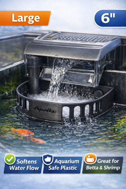 Universal Aquarium Filter Baffle – HOB Hang On Back Water Flow Diffuser – Betta Fish & Shrimp Safe – Fits Most Aquarium Filters