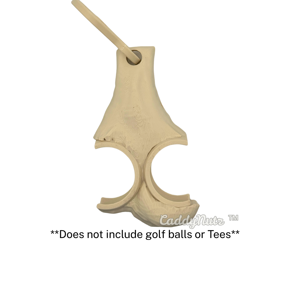 CaddyNutz ™ - Golf Ball Holder and Golf Tee Holder - Funny Golf Gift For Men And Women - Durable Long Lasting Plastic Holder For Golf Balls