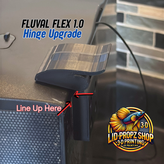 Fluval Flex Lid Hinge Replacement Kit 1st Gen | Conversion Upgrade for Fluval Flex Tanks