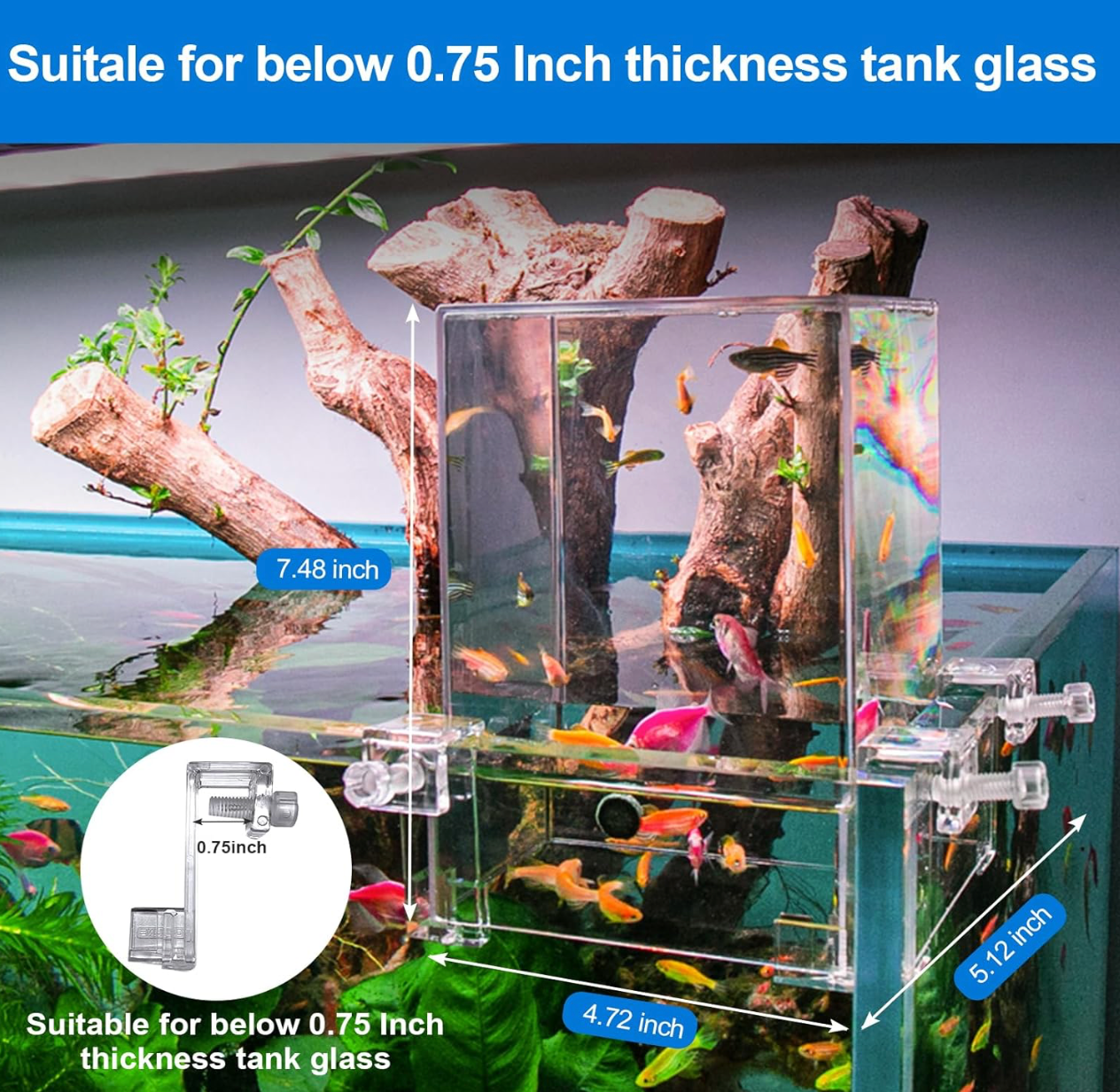Negative Pressure Aquarium Fish Tank Cool Fish Tank Aquarium Water replenishers Water Level auto-Refill Maintenance