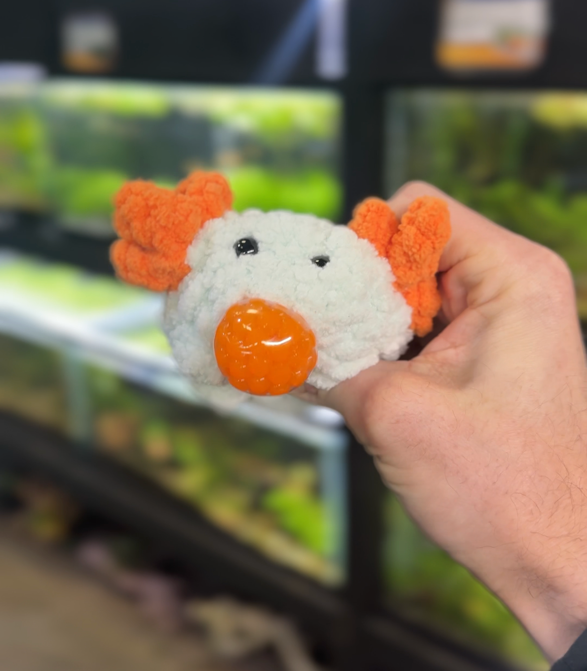 Handmade Axolotl Stress Ball Squeeze – Soft, Cute, and Relaxing