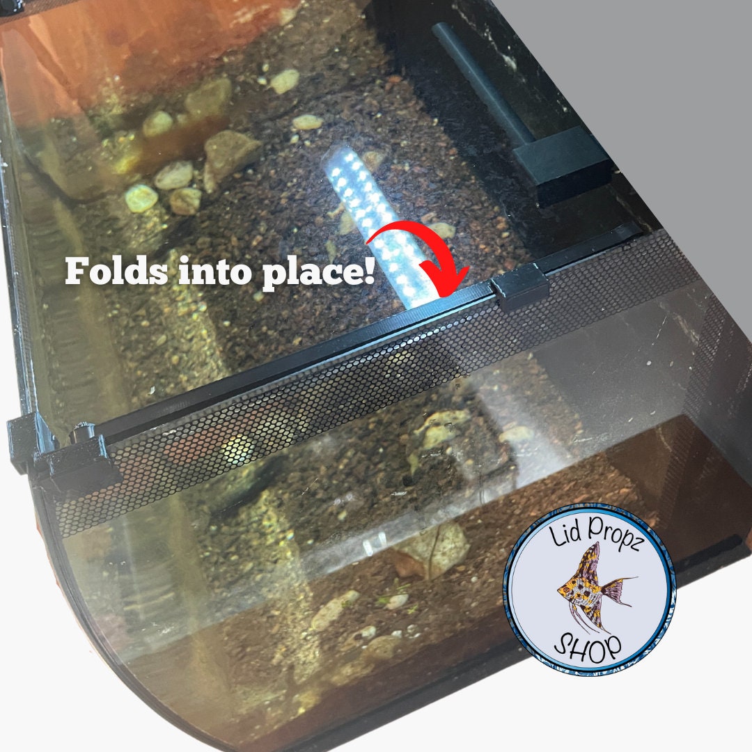 Foldable Lid Props for Fluval Flex Aquariums fits ALL FLEX TANKS. Hood props for fluval tank.