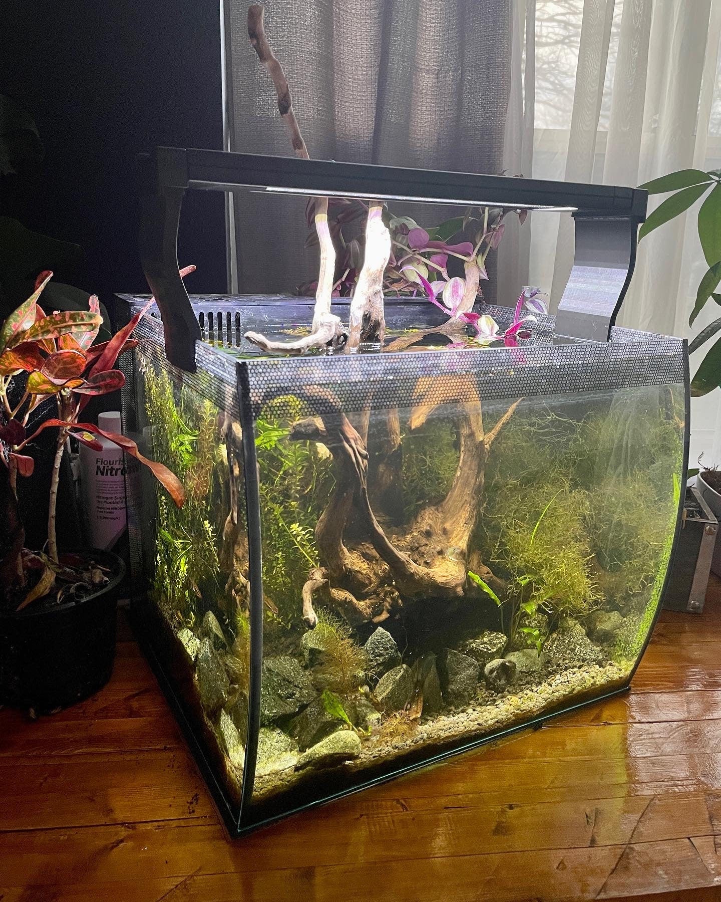 Light Riser For Fluval Aquasky, Plant 3.0 2.0,  9 gallon, 15 gallon and 32.5 gallon Fluval flex adapter riser. LED Light Risers, Set of 2