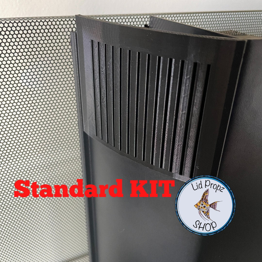 Protective and functional upgrade set for Fluval Flex 32.5G, includes customizable intake covers, long spray bar, and 12&quot; canopy props. Prevents livestock loss, boosts flow distribution, and simplifies maintenance in planted or nano fish tanks.