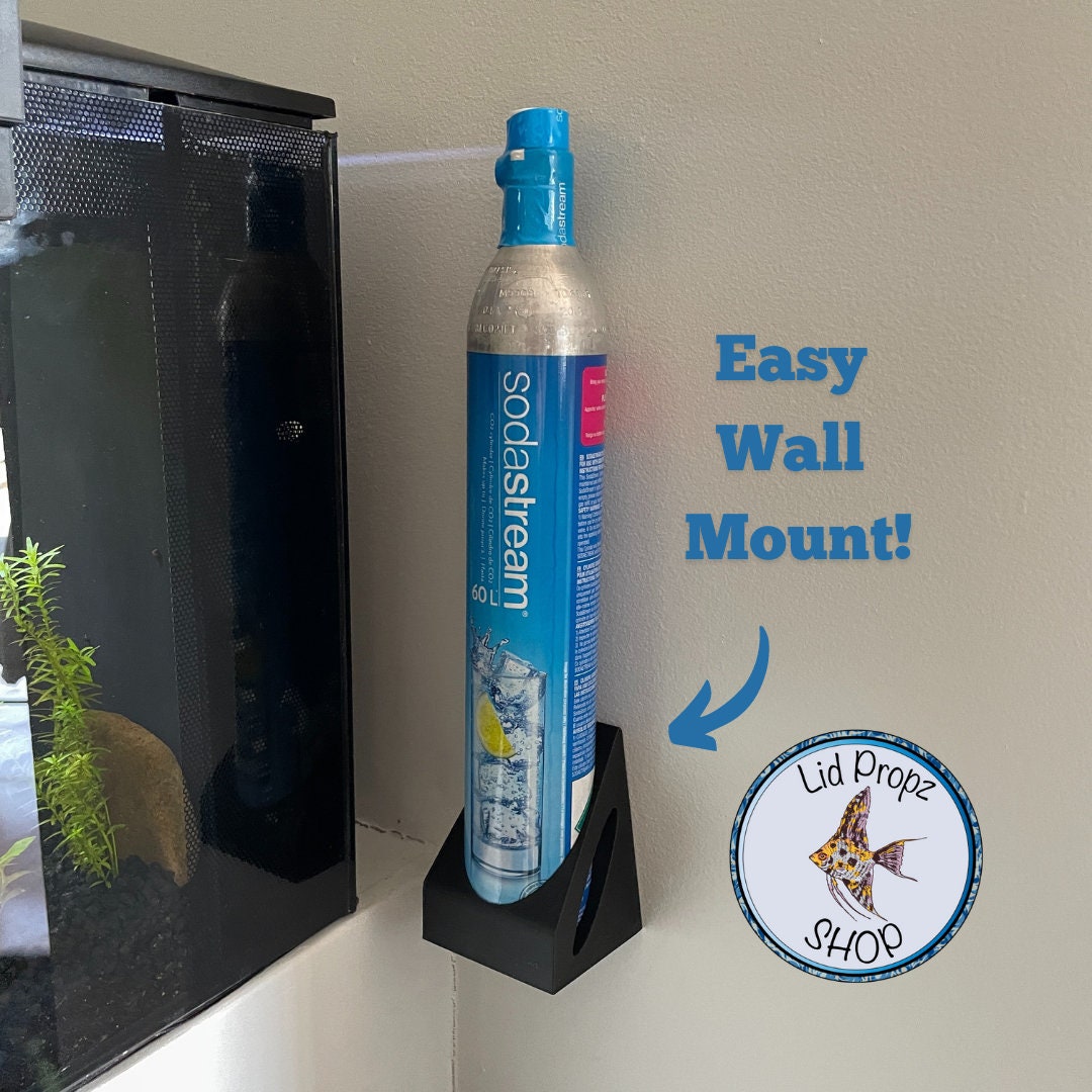 Soda Stream co2 holder. Desk holder or wall mount! Mount for soda stream canister 60L