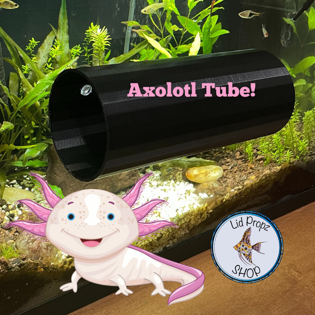 LARGE FISH TUBE. Relaxation Log Tube For All Fish, Three Suction Tubes 8 Inches Long