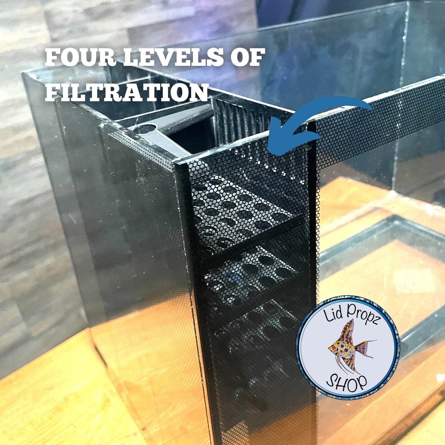 Basic 4-Shelf Media Basket for Fluval EVO 13.5G / 16G – Fix Inefficient Filtration, Eliminate Bypass, and Customize Your Setup