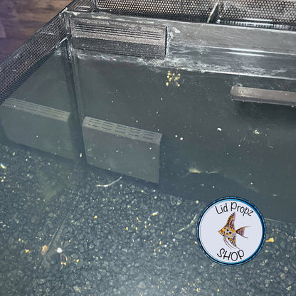 SLIM Bottom Intake Snorkel Cover SET or Single, Covers Bottom Snorkel Fluval Flex Shrimp guard, Fluval flex filter guard. 9 & 15 Gal.