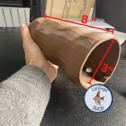LARGE Relaxation Log Tube For All Fish, Three Suction Tubes 8 Inches Long
