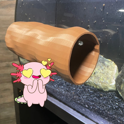 MEGA Relaxation Tube For All Fish, Three Suction Tubes 7 Inches Long, Axolotl