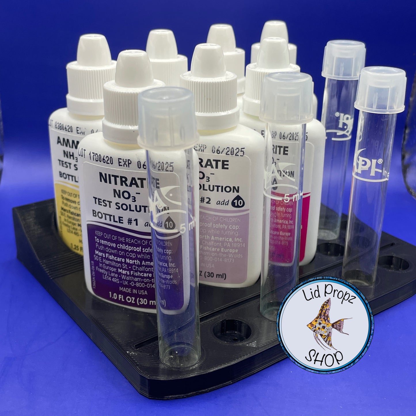 API Master Kit Dry Rack, With Ventilation Tube Holders For Drying. Water Test Kit