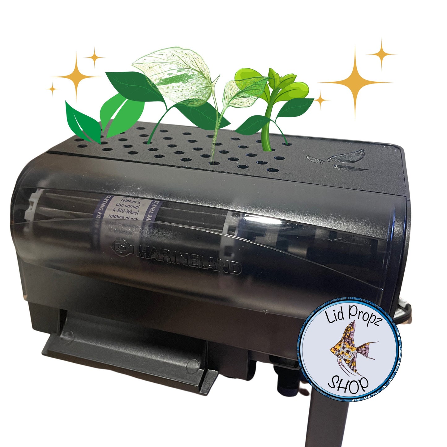 Marineland Propagation Filter Cover, Aquaponics Plant Cutting Holder For Filters. Nitrate Reducer!