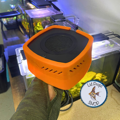 Shade For AI Prime Marine Light. Reef Safe Shade For Eye Protection Black And Orange