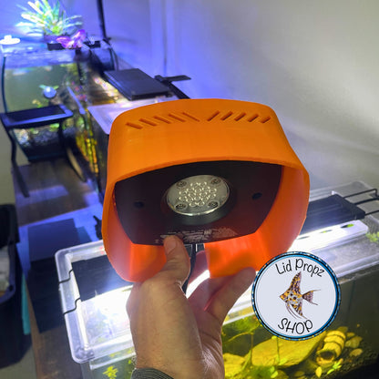 Shade For AI Prime Marine Light. Reef Safe Shade For Eye Protection Black And Orange