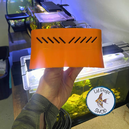 Shade For AI Prime Marine Light. Reef Safe Shade For Eye Protection Black And Orange