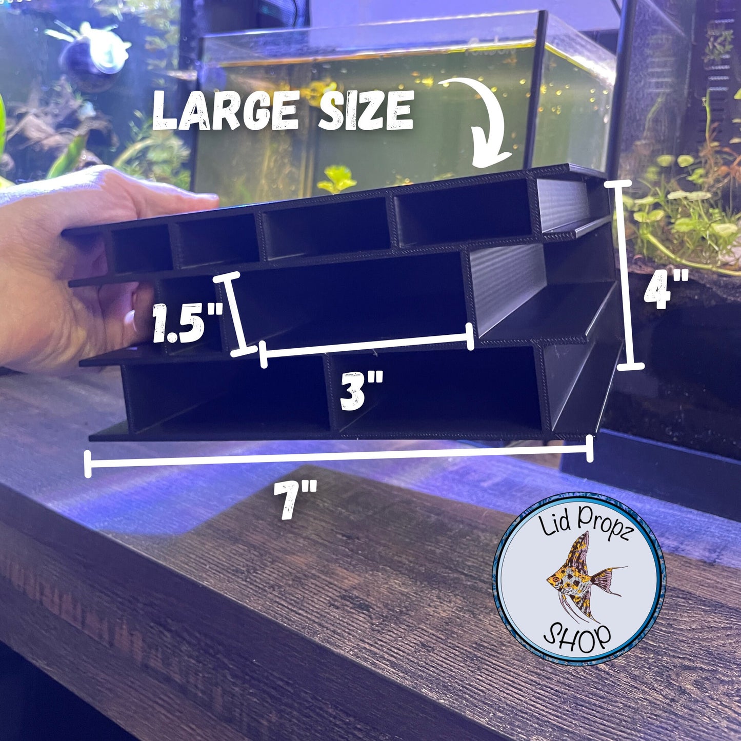 PLECO HOTEL, Pleco Hangout! Multi Spot, Large 7x7, Small 4x4