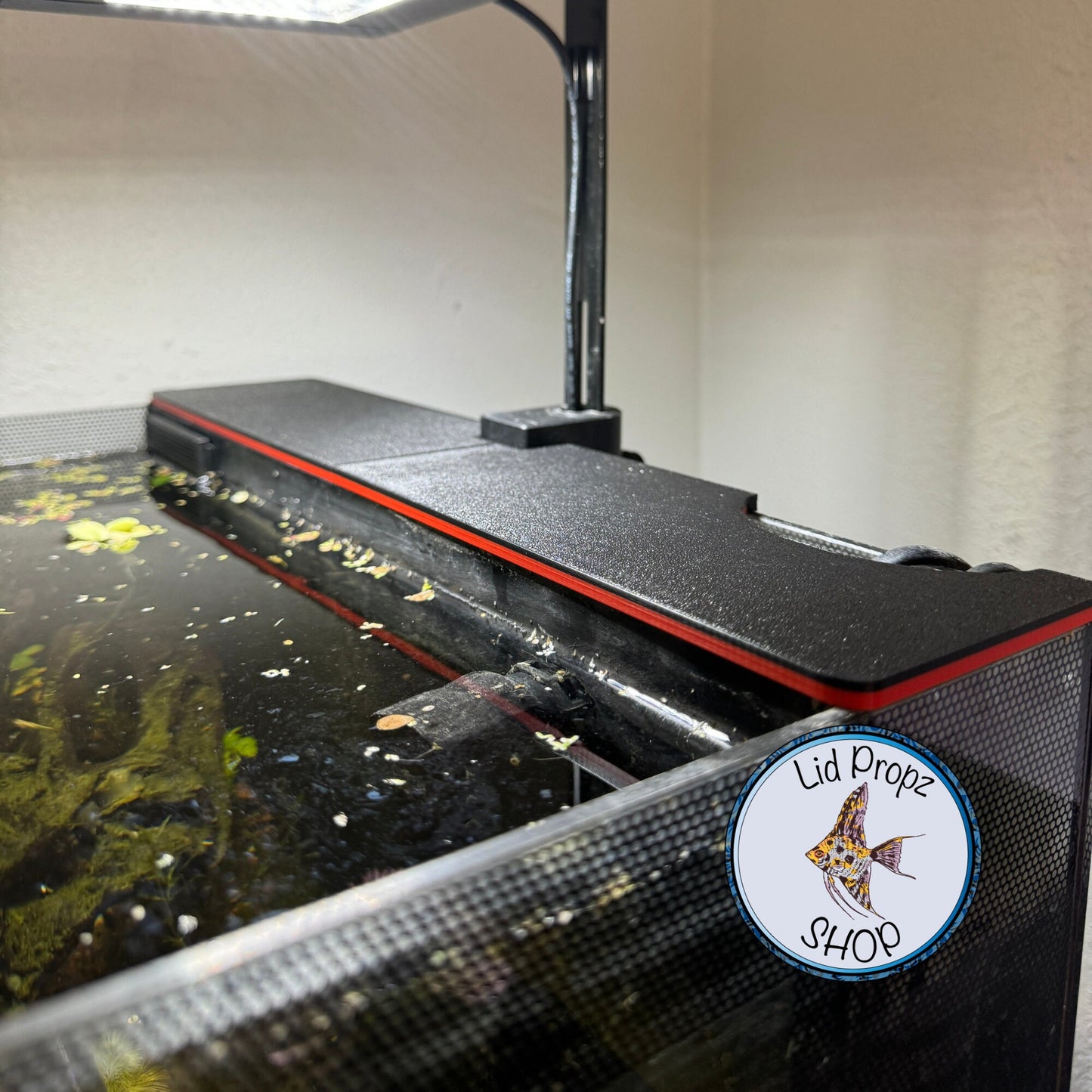 Back Cover For Fluval Flex, Fluval Nano Light, Two Tone Back Cover Red Black