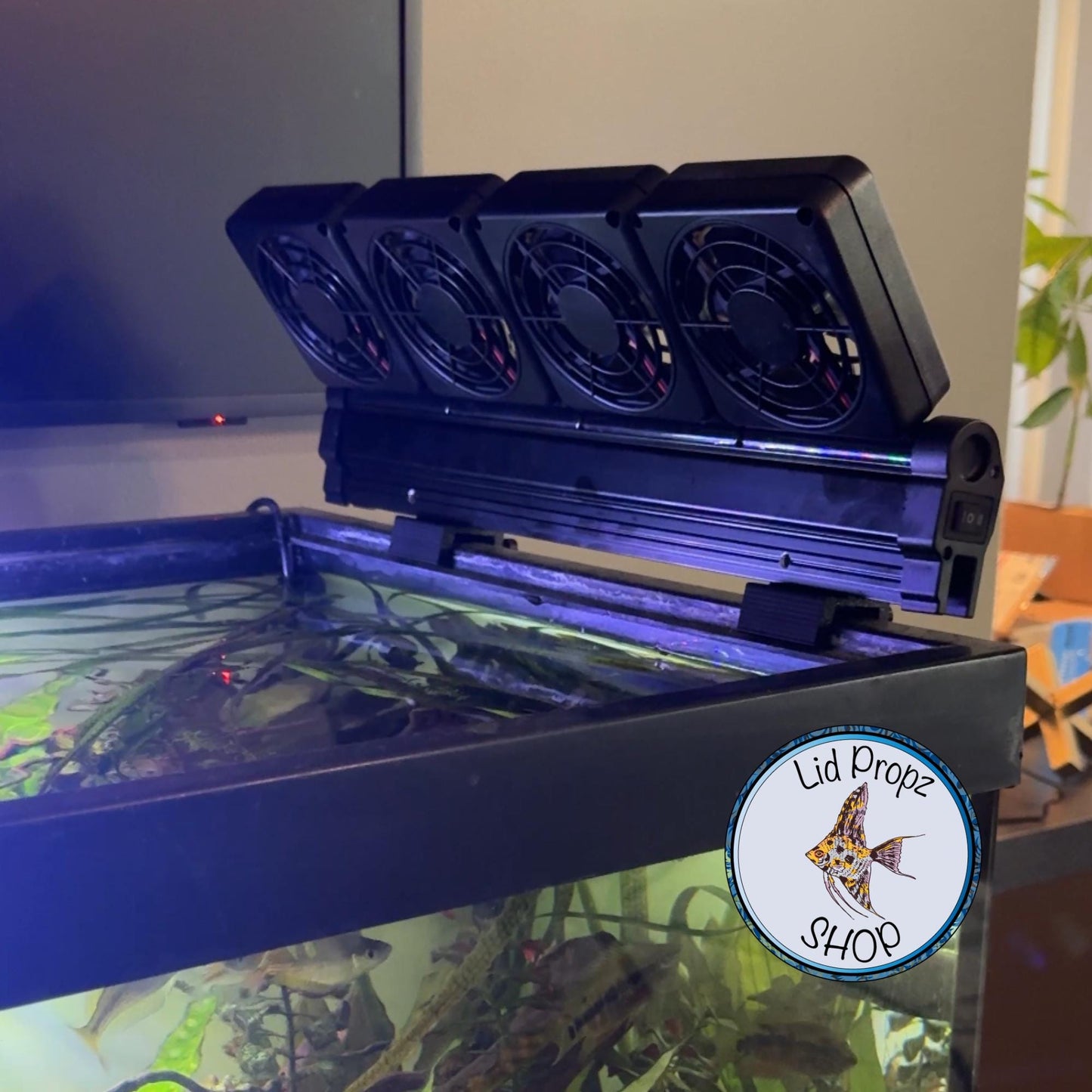 Aquarium fan chiller extension. For larger tanks. Fits up to 220 gallon tank!