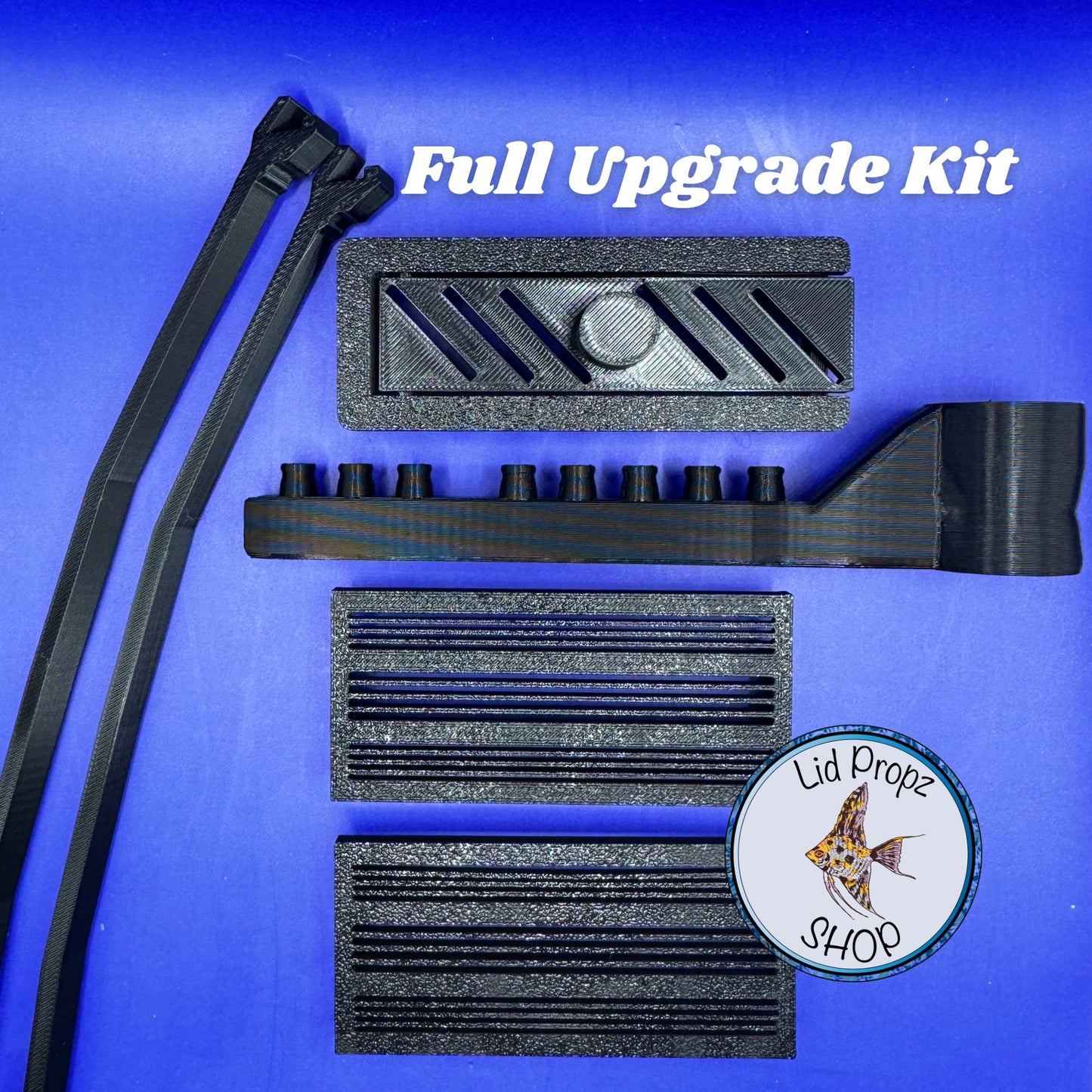 Kit For Fluval Flex, BEST Upgrade Kit Includes Spray Bar, Aquarium Hood Props, Shrimp Intake Covers, Sliding Feed Hole Cover.