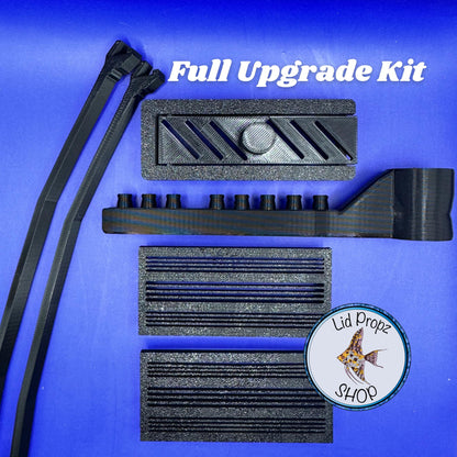 Kit For Fluval Flex, BEST Upgrade Kit Includes Spray Bar, Aquarium Hood Props, Shrimp Intake Covers, Sliding Feed Hole Cover.