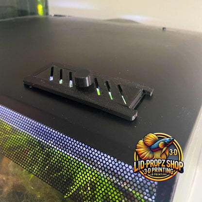 All-in-one Fluval Flex tank upgrade kit including spray bar for gentle flow, lid props for ventilation, intake covers to protect shrimp, and black or white sliding feed cover. Custom-fit for 9G and 15G models.