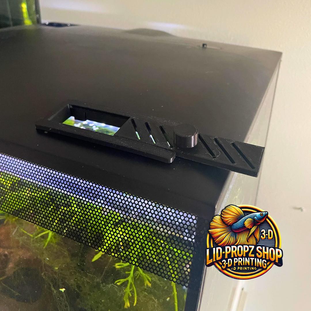 Fluval Flex, BEST Upgrade Kit, Spray Bar, Aquarium Hood Props, Shrimp Intake Covers, and Sliding Feed Hole Cover. Back Or White