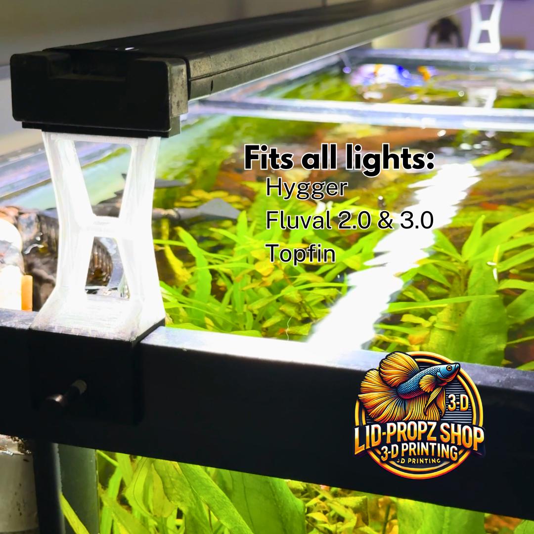 Clear light riser Hygger, Fluval Aquasky 3.0 and 2.0, Aquatop. Fits al ...