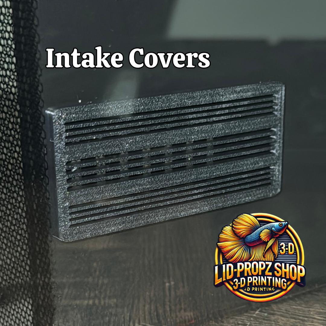 Fluval Flex, BEST Upgrade Kit, Spray Bar, Aquarium Hood Props, Shrimp Intake Covers, and Sliding Feed Hole Cover. Back Or White