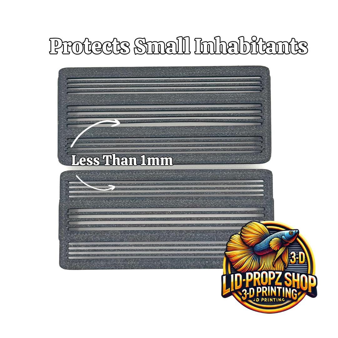 Fluval Flex, BEST Upgrade Kit, Spray Bar, Aquarium Hood Props, Shrimp Intake Covers, and Sliding Feed Hole Cover. Back Or White